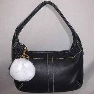 SOLD! Coach Ergo Black Leather Demi Hobo HandBag